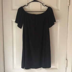Off The Shoulder Black Dress